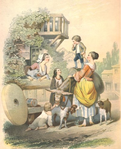 Değirmencinin Karısı ile Bir Sohbet, 18. yüzyılın sonu ve 19. yüzyılın başı by Unbekannt