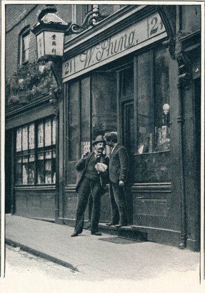 Çinli bir dükkan, Limehouse, Londra, c1900 1901 by Unbekannt