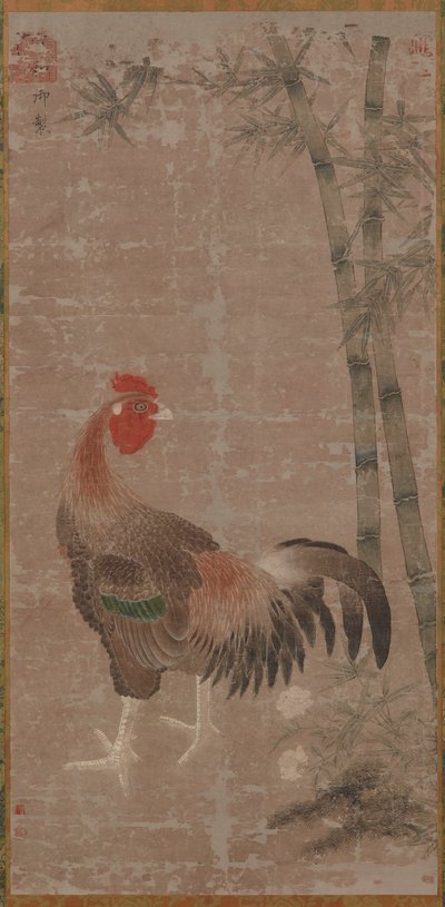 Bir Horoz ve Bambular, Ming hanedanı, yaklaşık 1105-1135. by Unbekannt