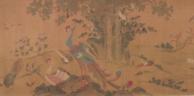 Yüz Kuş Anka Kuşlarına Tapar, Qing Hanedanlığı, 18. Yüzyıl. by Unbekannt