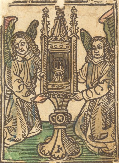 İki Melek Tarafından Tutulan Bir Canavar, 14951500. by Unbekannt