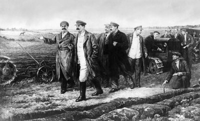K, Finogenov, J, V, Stalin, G, K, Ordjonikidze, M. I. Kalinin, L. M. Kaganovich ve A. A. Zhdanov