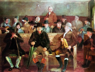 Bir Quaker toplantısı, 1839 by Unbekannt