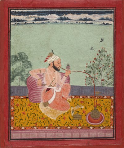 Bir Raja Nargile İçiyor. Kota, 1690-1710, Metropolitan müzesi by Unbekannt