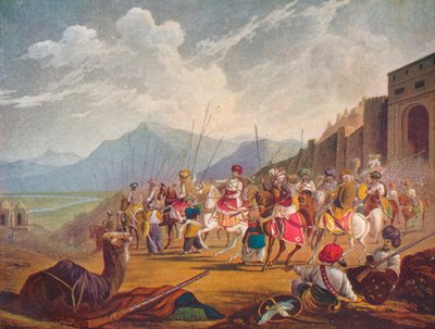 Vasallarıyla birlikte Batı Hindistan