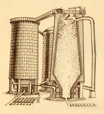 Bölümde Gösterilen Modern Yüksek Fırınlar Seti, c1930. by Unbekannt