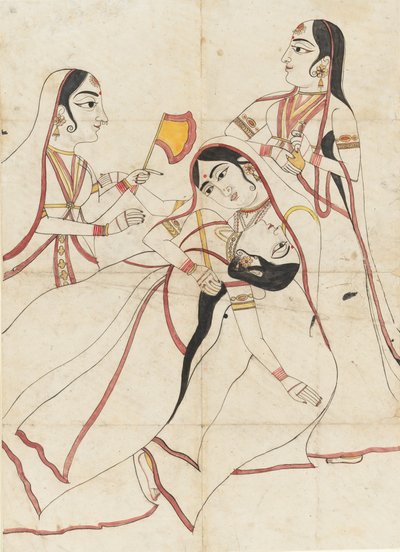 Bir Swooning Lady, 19. yüzyılın sonlarında. by Unbekannt