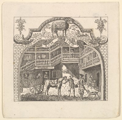 John Shaw için bir Taverna Kartı, 1790