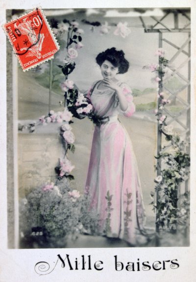 Bin öpücük, Fransız Kartpostalı, c1900 by Unbekannt