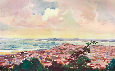 Rio ve Körfezden Bir Görünüm, 1914. by Unbekannt