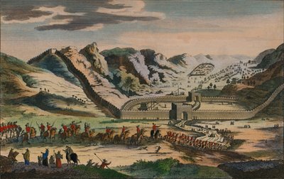 Ünlü Çin Seddi'nden bir görünüm, 1782 by Unbekannt