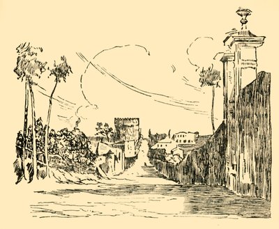 Appian Yolundan Günümüze Bir Görünüm, c1930. by Unbekannt