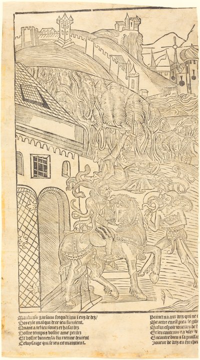 Zar Oynamaya Karşı Bir Uyarı, c. 1500. by Unbekannt