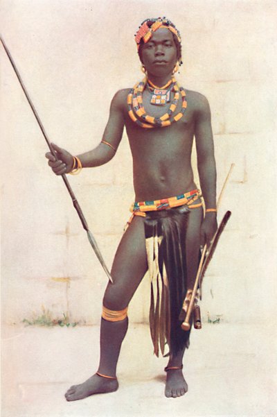 Bir Zulu savaşçısı, 1912 by Unbekannt