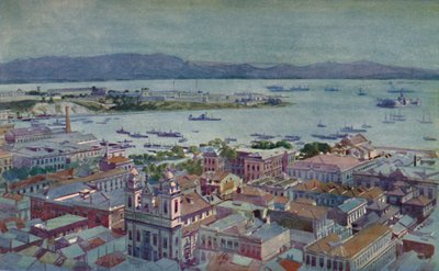 Ilha das Cobras ve Ilha Fiscal ile biraz Rio, 1914 by Unbekannt