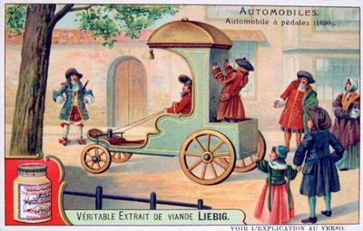Pedallı bir araba, 1690, c1900 by Unbekannt