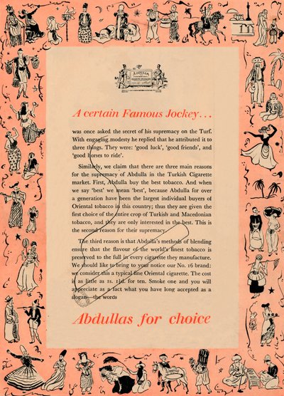 Seçim için belirli bir Ünlü Jokey Abdullah, 1939 by Unbekannt