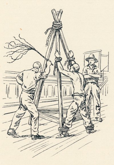 Bir kedi-o-dokuz-kuyrukla kırbaçlanan bir mahkum, 1834, 1984 by Unbekannt