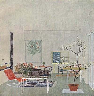 Viyanalı Georg Steinklammer tarafından bir Gartenraum tasarımı, 1935 by Unbekannt