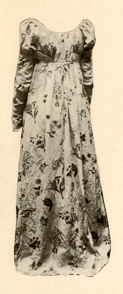 Madam Chevalier, c1795, 1937 tarafından giyilen devetüyü camlı basma bir elbise. by Unbekannt