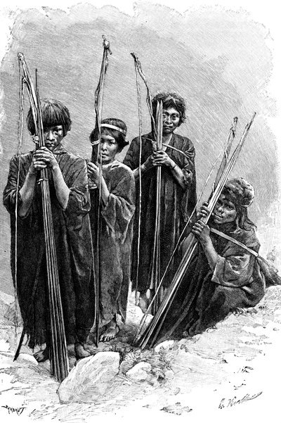 Bir grup Antis Ashaninkas, Peru, 1895 by Unbekannt