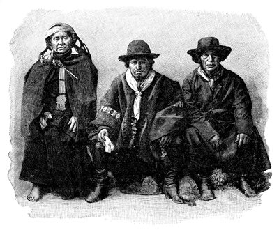 Bir grup Araucanlı, ŞiliArjantin, 1895 by Unbekannt