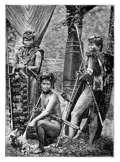 Bir grup Dyak, c1900 by Unbekannt