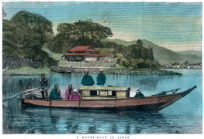 Japonya'da bir tekne evi, 1888 by Unbekannt