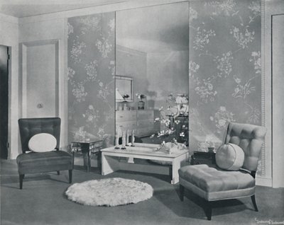 Çinlilerden ilham alan modern bir yatak odası, 1942 by Unbekannt
