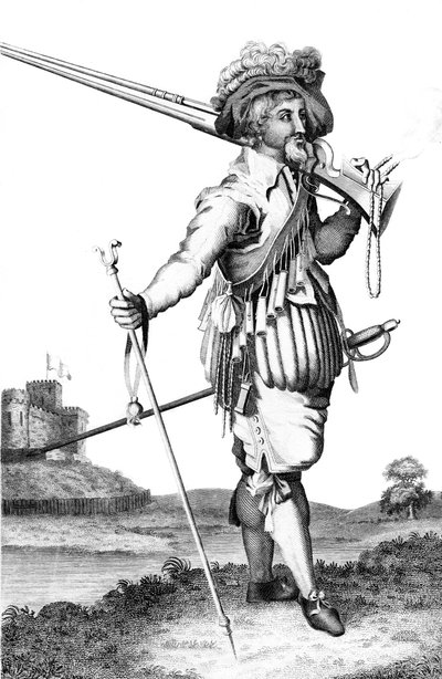 Ateşli silahların tanıtımı üzerine bir silahşör, 1798 by Unbekannt