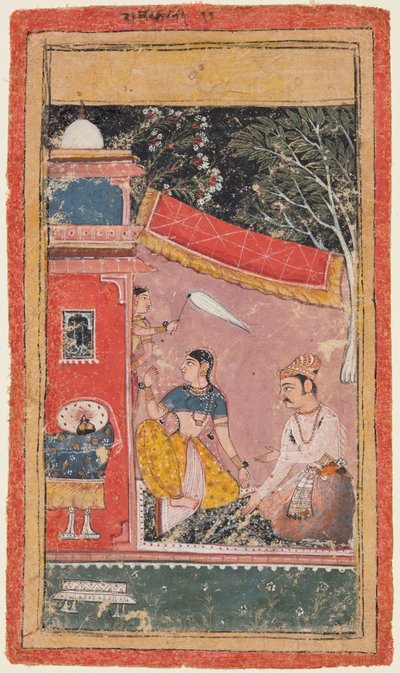 Ragamala serisinden bir sayfa: Hindol Raga