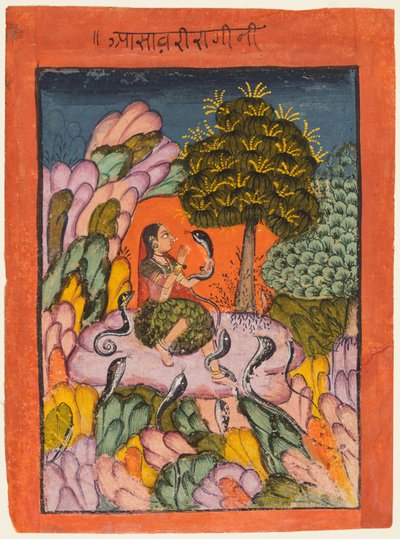Ragamala serisinden bir sayfa: Asavari Ragini, 1700