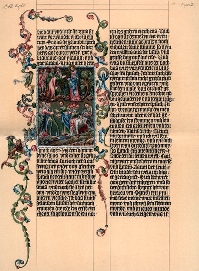 Wenzel İncilinden bir sayfa, c1400, 1903 by Unbekannt