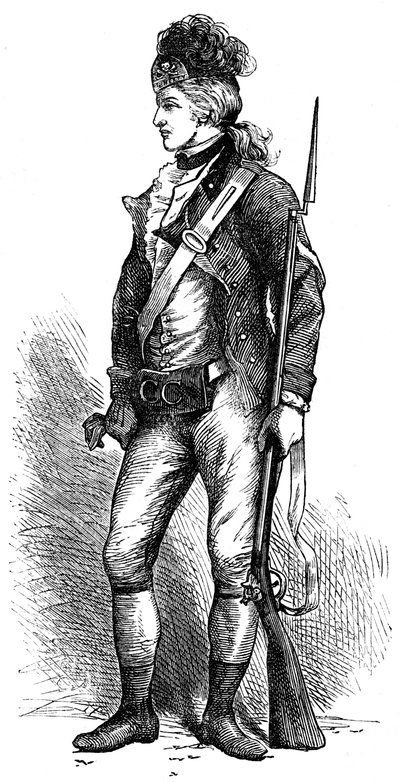 Gerçek bir Amerikan tüfekçisi, c1776-1780 c1880 by Unbekannt