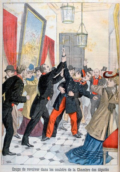 Temsilciler Meclisi koridorlarında bir tabanca, Paris, 1902 by Unbekannt