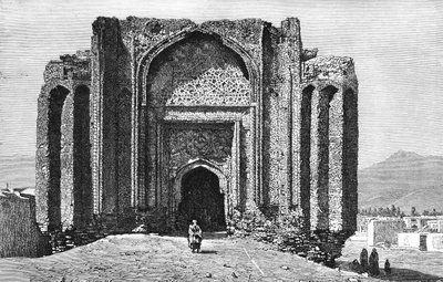 14. yüzyıldan kalma harap bir cami, Hemedan, İran, 1895 by Unbekannt
