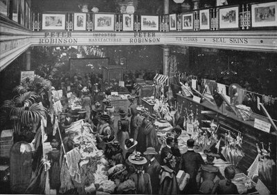 Peter Robinsons mağazasında bir satış günü, Oxford Street, Londra, c1903 1903 by Unbekannt