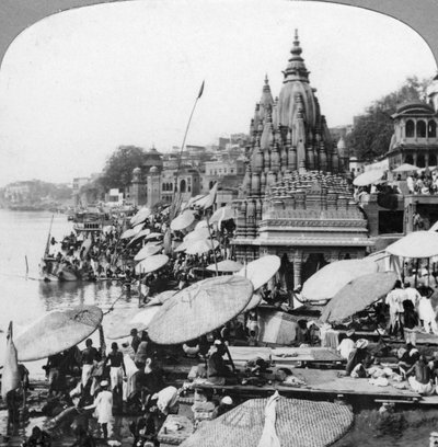 Benares Varanasi, Hindistan, 1900