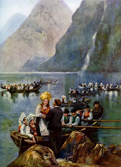 Teknelerde bir düğün alayı, Norveç by Unbekannt