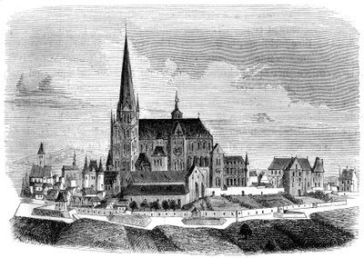 Saint-Denis Manastırı, 16. yüzyılın sonlarında 1849 by Unbekannt