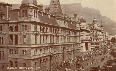 Adderley Caddesi, Cape Town, 20. yüzyılın başlarında. by Unbekannt
