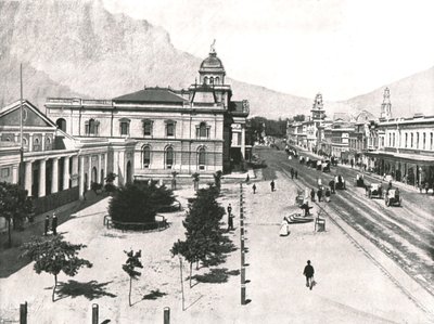 Adderley Street, Commercial Exchange and Standard Bank, Cape Town, Güney Afrika, 1895. by Unbekannt