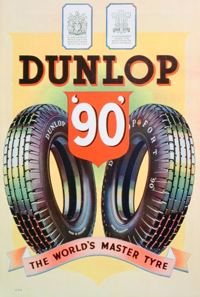 Dunlop 90 lastikleri için reklam, 1935 by Unbekannt