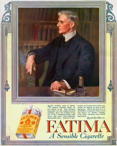 Fatima sigaraları için reklam, 1916 by Unbekannt