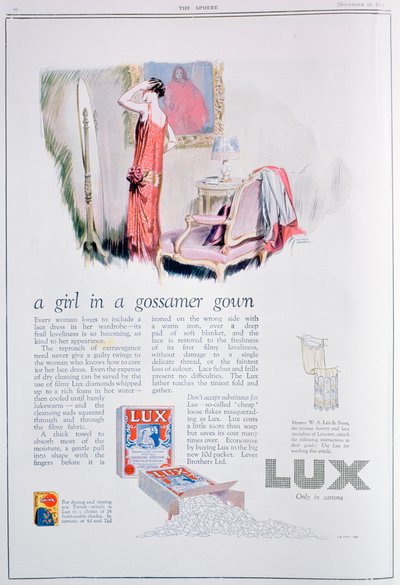 Lüks sabun reklamı, 1925 by Unbekannt