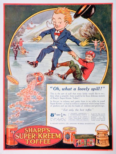 Sharps Super-Kreem Toffee reklamı, 1923 by Unbekannt