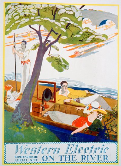 Western Electric Company kablosuz çerçeve anten setleri için reklam, 1923 by Unbekannt