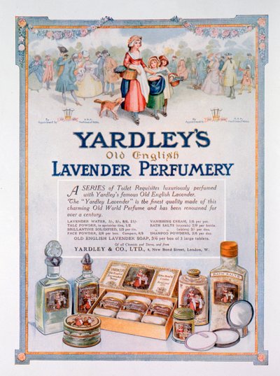 Yardleys Old English Lavender parfümeri için reklam, 1923 by Unbekannt