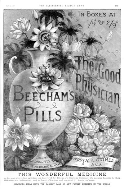 Beechams Hapları için Reklam, 1887 by Unbekannt