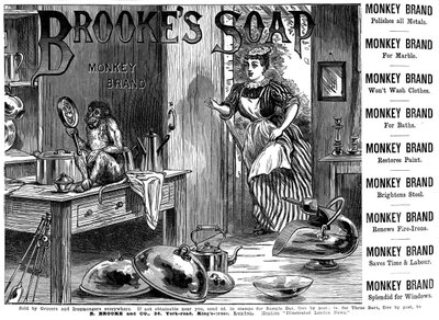 Brookes Maymun Marka Sabun Reklamı, 1887 by Unbekannt